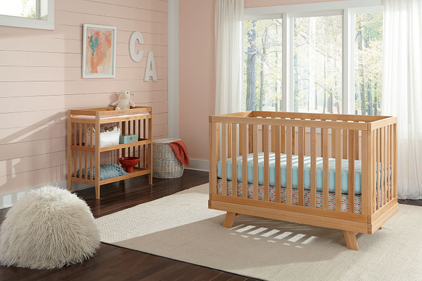 Westwood Reese Collection 2 Piece Nursery Set in Natural- Crib and Changing Table