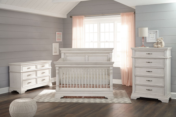 Stella Baby and Child Kerrigan 3 Piece Nursery Set in Rustic White