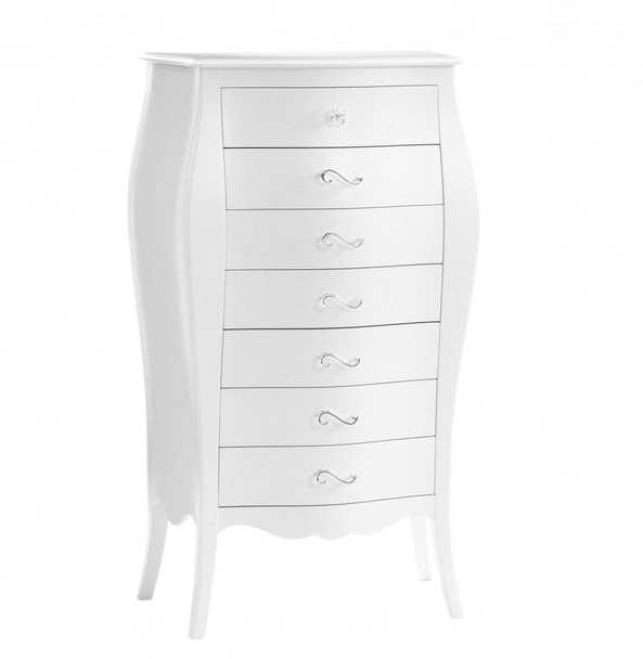Natart Allegra Collection Lingerie Chest in Pure White