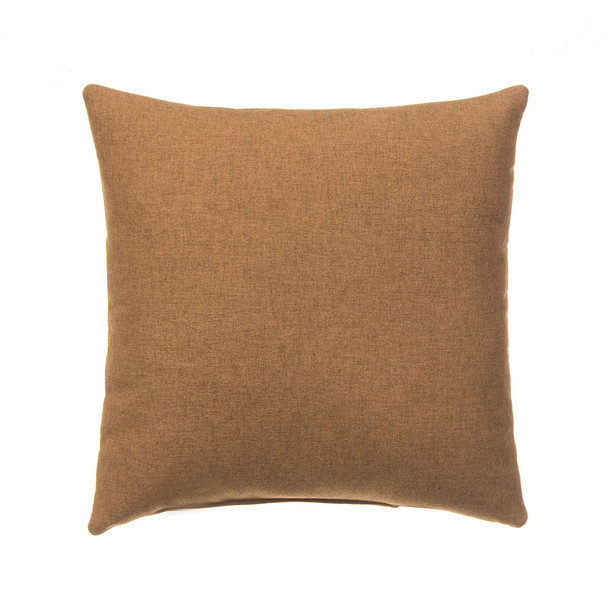 Glenna Jean Camp River Rock Pillow in Brown Solid