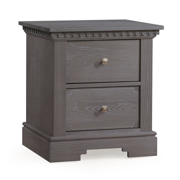 Natart Ithaca Collection Nightstand in Grigio