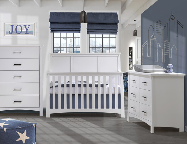 NEST Bruges Collection 3 Piece Nursery Set in White