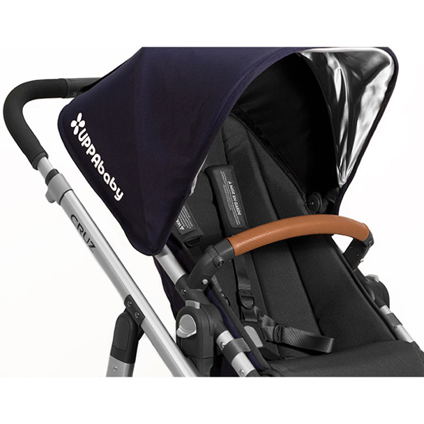 UPPAbaby Leather Bumper Bar Cover In Saddle  Fits Vista, Cruz And Rumbleseat 2015 And Later
