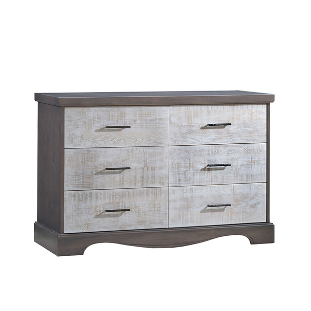 NEST Matisse Collection Double Dresser in Grigio and White Bark