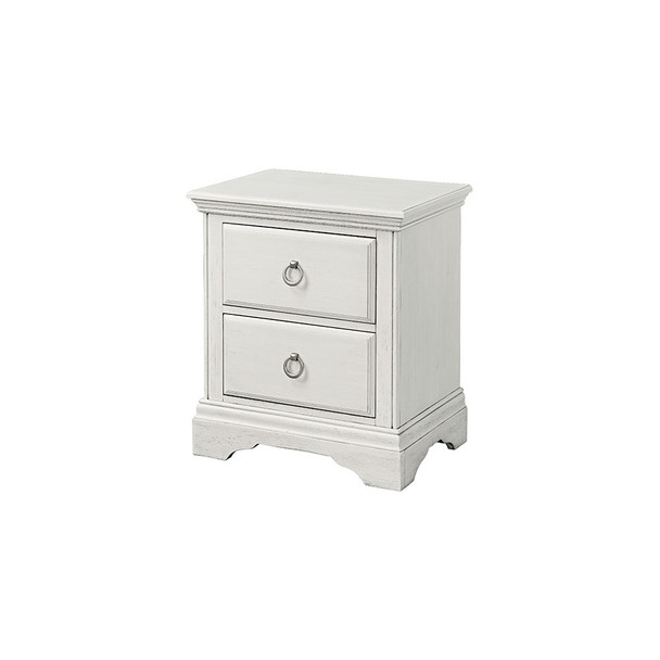 Westwood Riley 2 Drawer Nightstand in Brushed White