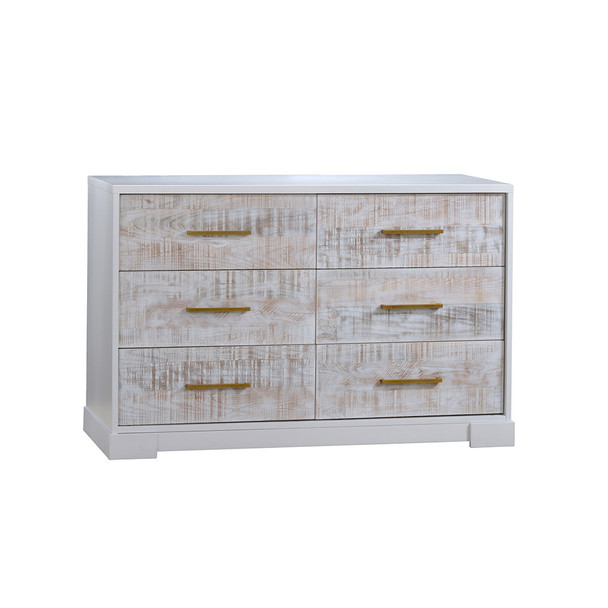 NEST Vibe Collection Double Dresser in White and White Bark