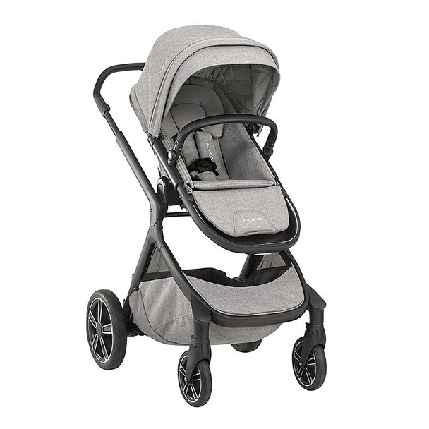 Nuna DEMI Grow Stroller (with adapters, raincover & fenders) in Frost