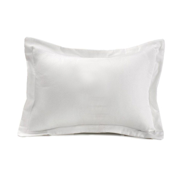 Liz and Roo White Woven Solid Baby Pillow Sham