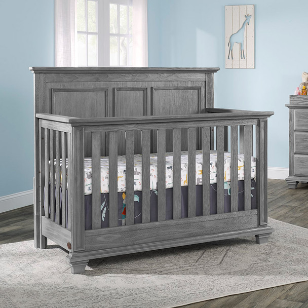 Oxford Baby Kenilworth Collection 4 in 1 Convertible Crib in Graphite Gray