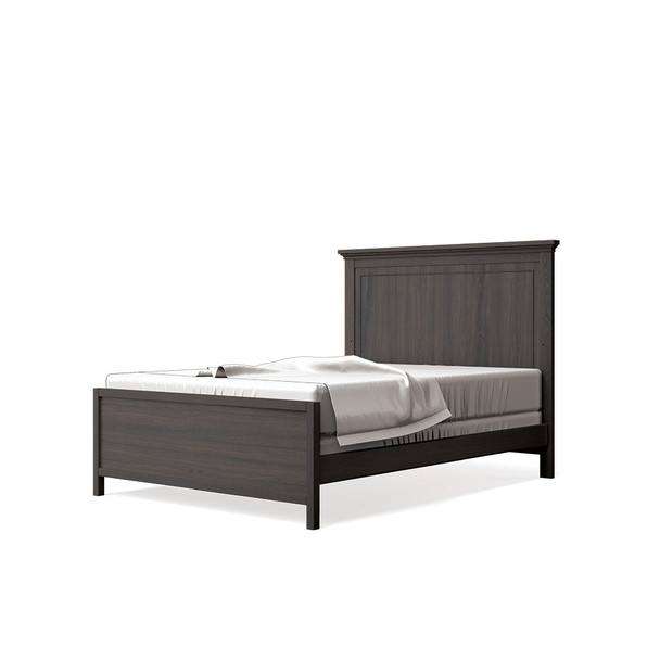 Silva Jackson Full Bed with Low Footboard in Oil Grey