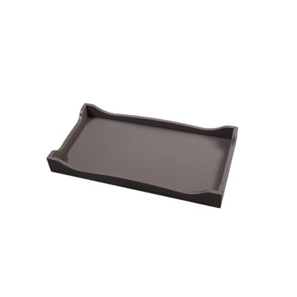 Silva Scalloped Changing Tray in Oil Grey