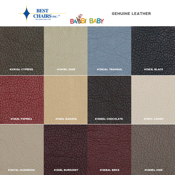 Best Chairs Fabric Swatch - LEATHER