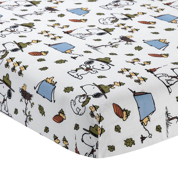 Lambs & Ivy Snoopy's Campout Sheet