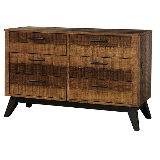 Westwood Urban Rustic 6 Drawer Dresser in Brushed Wheat