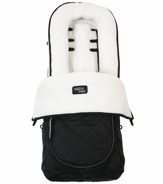 Valco Deluxe Footmuff in White Fleece