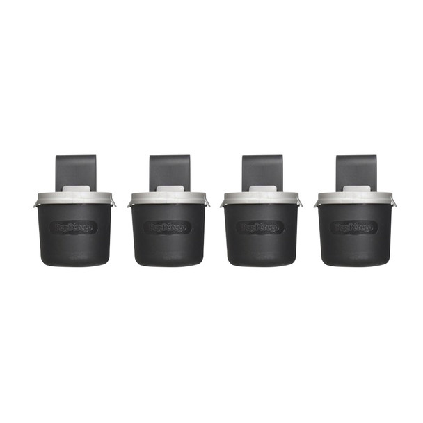 Peg Perego Car Seat Cup Holder - 4 Pack in Charcoal