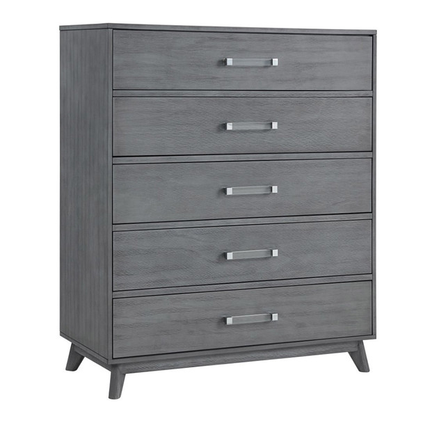 Oxford Baby Holland 5 Dr Chest in Cloud Gray