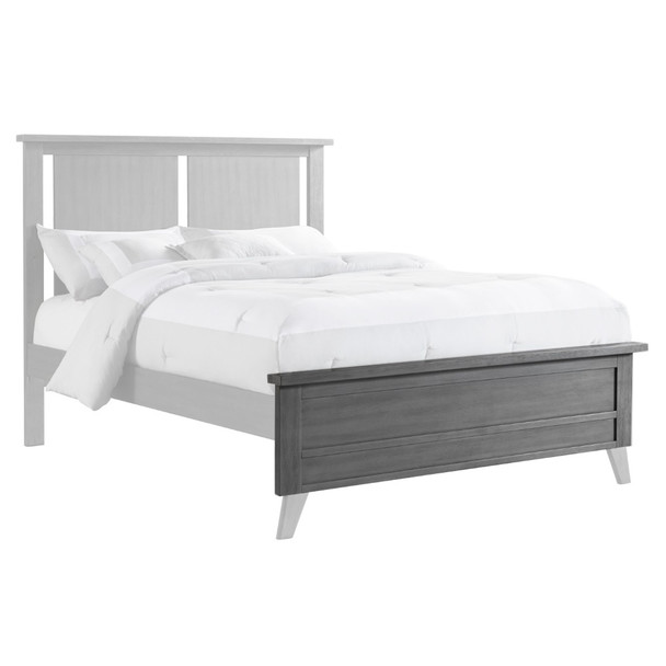 Oxford Baby Holland Low Profile Footboard in Cloud Gray