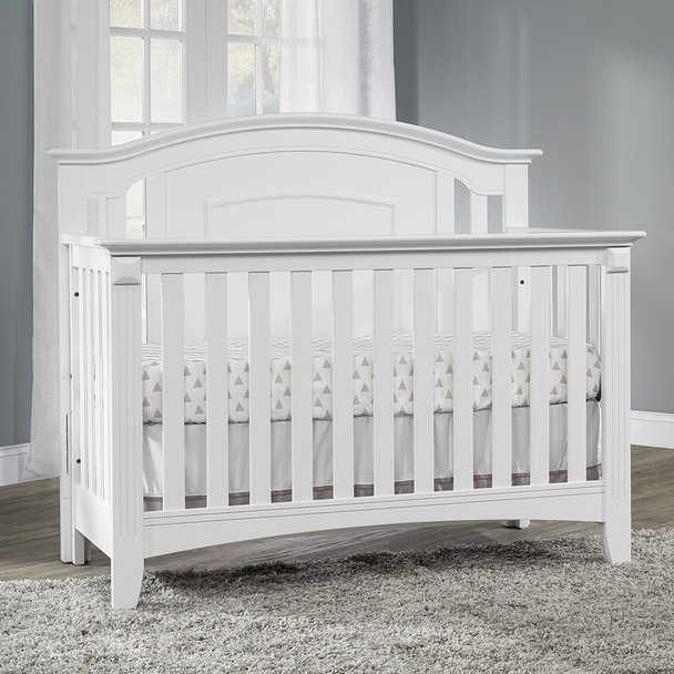 Oxford Baby Willowbrook 4 In 1 Convertible Crib in White