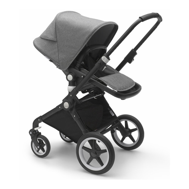 Bugaboo Lynx Complete Stroller in Black/Grey Melange-Grey Melange