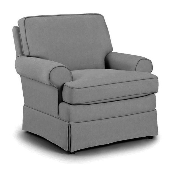 Best Chairs Quinn Swivel Glider in Dove