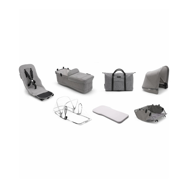 Bugaboo Donkey 2 Mineral Style Set Complete in Light Grey