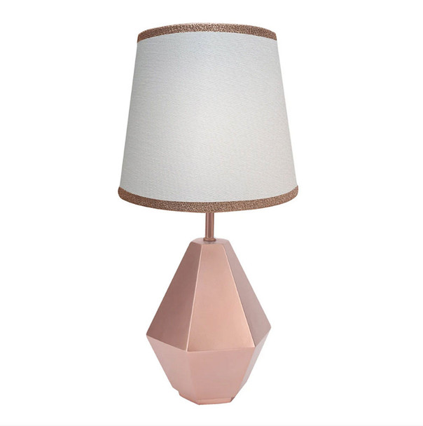 Lambs & Ivy Botanical Baby - Signature Rose Gold Lamp w/Shade & Bulb