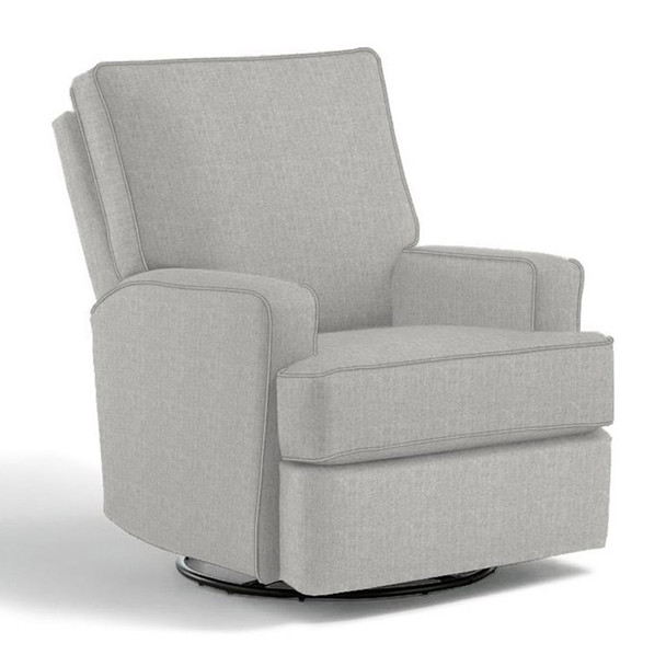 Best Chairs Kersey Swivel Glider Recliner in Performance Dove