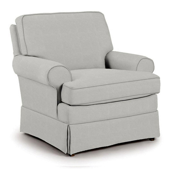 Best Chairs Quinn Swivel Glider in Performance Dove