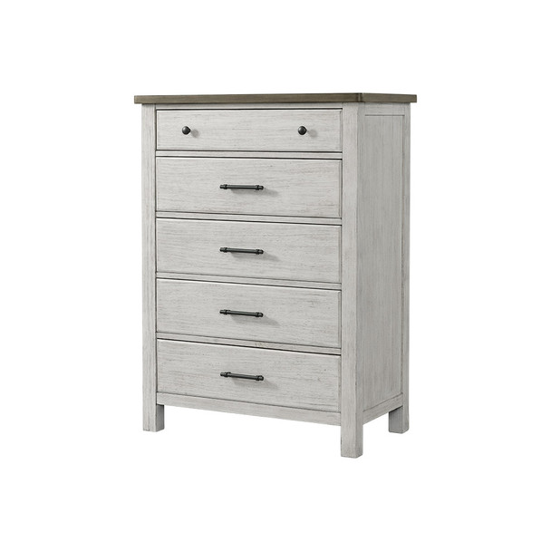Westwood Timber Ridge Collection Tall Chest in Weathered White and Sierra