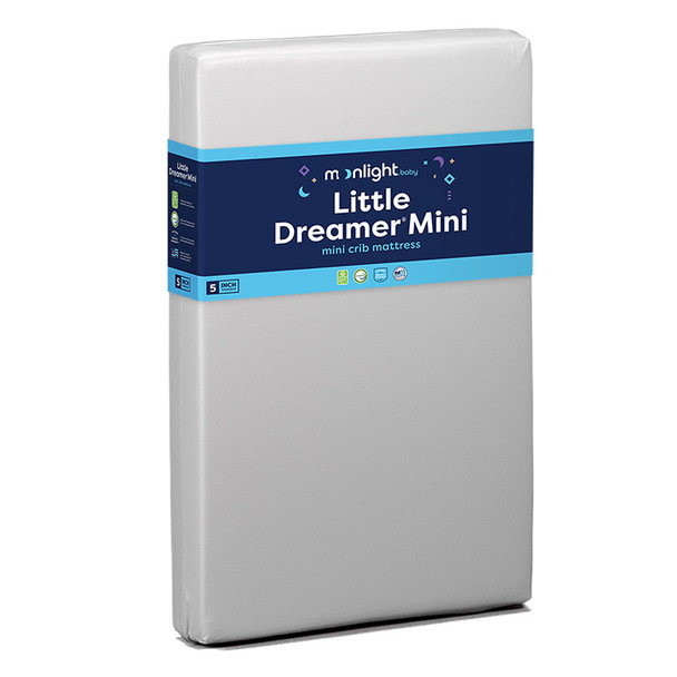 Moonlight Little Dreamer Mini Crib- 5" dual sided 24x38x5