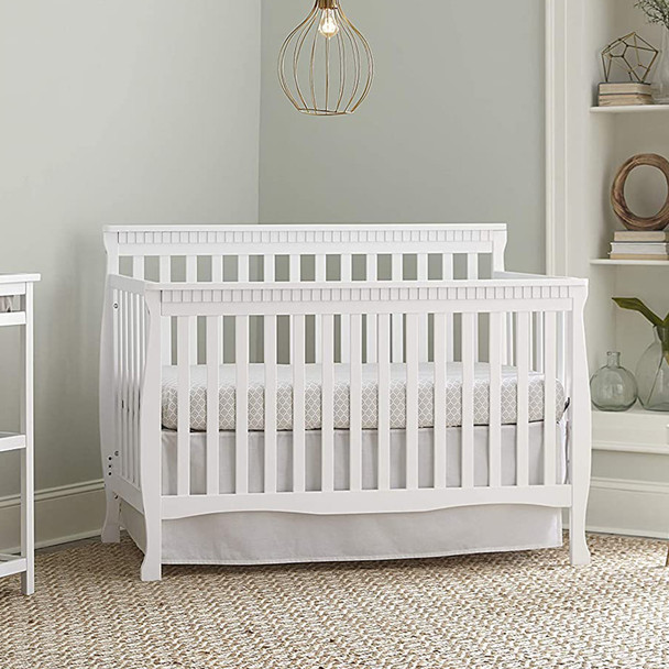 Westwood Emery Slat Convertible Crib In White