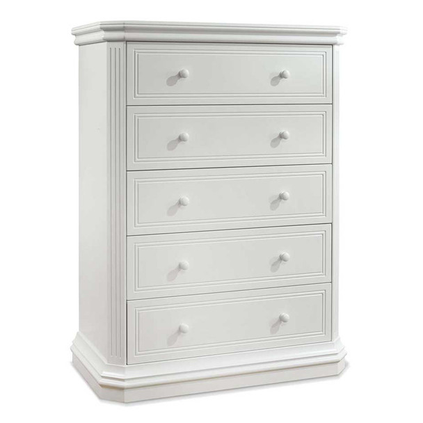 Sorelle Vista Elite Supreme 5 Drawer Dresser in White