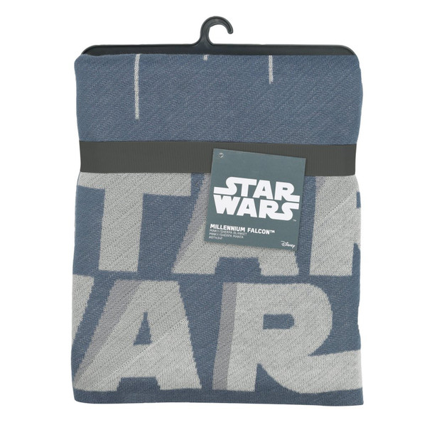 Lambs & Ivy Star Wars Millennium Falcon Knitted Blanket