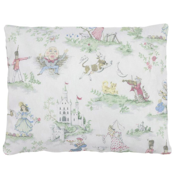 Liz and Roo Nursery Rhyme Toile Baby Pillow Sham