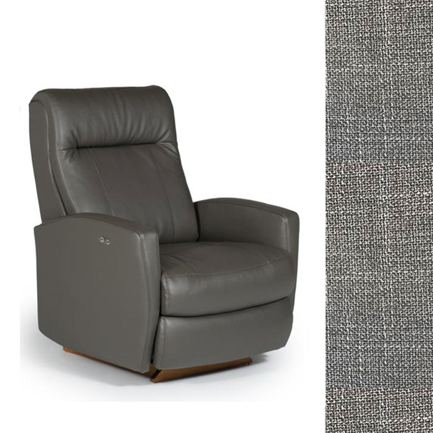 Best Chairs Costilla Swivel Glider Recliner in Dove