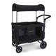 Wonderfold W2 Elite Double Stroller Wagon in Volcanic Black