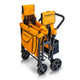 Wonderfold W4 OG Quad Stroller Wagon in Sunset Orange