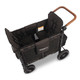 Wonderfold W2 LUXE Double Stroller Wagon in Volcanic Black