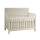 Natart Kyoto 2 Piece Nursery Set - Convertible Linen Talc Panel Crib and Double Dresser in Linen - Bambi Baby