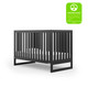 Dadada Austin 3-In-1 Convertible Crib, Black - Bambi Baby