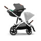 Cybex Gazelle S 2 Stroller - Silver Frame with Lava Grey Seat