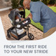 Britax Willow Brook Travel System + Aspen Base in Onyx Glacier