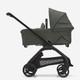 Bugaboo Dragonfly Seat And Bassinet Complete Black/Forest Green-Forest Green