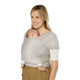 Ergobaby Aura Wrap Sustainable Knit - Grey Stripes