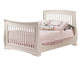 Natart Bella Collection Double Bed Conversion Rails for Bella Crib in Linen