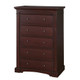 Westwood Kingston Collection 5 Drawer Chest in Chocolate Mist