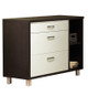 Pali Milano Collection Dressing Chest in White and Mocacchino