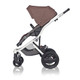 Britax Affinity Stroller in White with Fossil Brown Colorpack