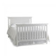 Ti Amo Carino 2 Piece Nursery Set - Crib, Double Dresser in Snow White